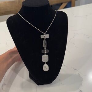 LOFT silver pendant necklace